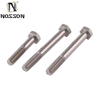 Finitura in zinco ANSI/ASME Standard Stainless Steel Half Thread Hex Bolt per applicazioni pesanti