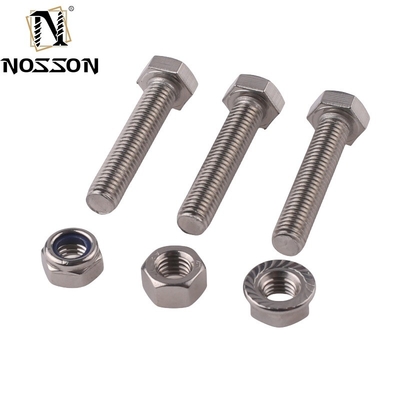 In acciaio inossidabile ANSI/ASME M8 Hex Head Bolt Grade 4.8/ 8.8/ 10.9/ 12.9 Mezzo filo bullone e nocciolo Pernos Din 931 Finitura in zinco