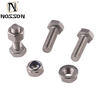 In acciaio inossidabile ANSI/ASME M8 Hex Head Bolt Grade 4.8/ 8.8/ 10.9/ 12.9 Mezzo filo bullone e nocciolo Pernos Din 931 Finitura in zinco