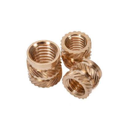 Finitura in ossido nero in acciaio inossidabile Inserti a filo in ottone per impiallacciamento termico in plastica 1/4 3/8 5/16