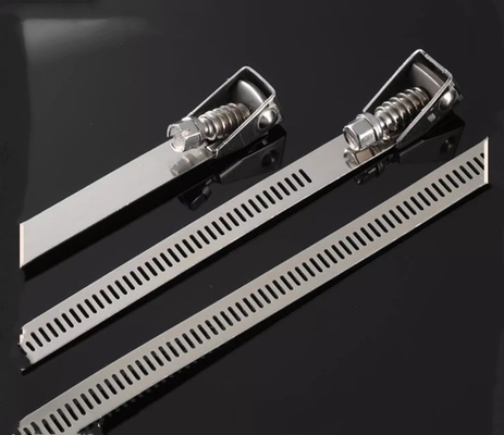 Legami di cavi in acciaio inossidabile autobloccanti per applicazioni pesanti 4.6*300mm SS304/316 Fscat