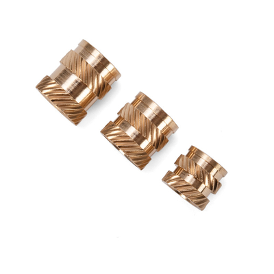 GB Standard Industria automobilistica M2-M6 Noce di ottone Inserti pre-sepolti Terra grattugiata Otto Twill Iniezione a fusione calda