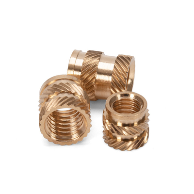 GB Standard Industria automobilistica M2-M6 Noce di ottone Inserti pre-sepolti Terra grattugiata Otto Twill Iniezione a fusione calda