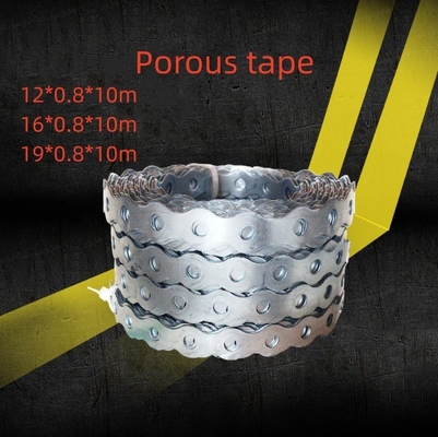 100% QC Passato Alta Durabilità Nastro d'acciaio perforato Nastro di plastica spruzzato Metallo Bianco e duraturo Performance Larghezza 12 mm
