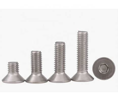 304 in acciaio inossidabile Din7991 M3-M16 Countersunk Head Hexagon Socket Screw per distributori di fissaggi standard BS