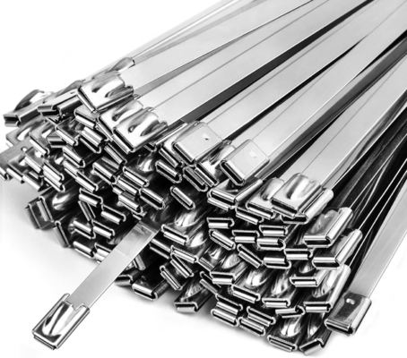 In stock PVC rivestito SS304/316/201 Clampada pesante auto-tacco cavo in acciaio inossidabile con plastica spruzzata palla metallo 100PCS