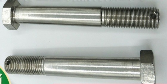 M1.6-M20 Sistema metrico di misurazione in acciaio inossidabile testa piatta bullone cavo con buco di pin Cotter