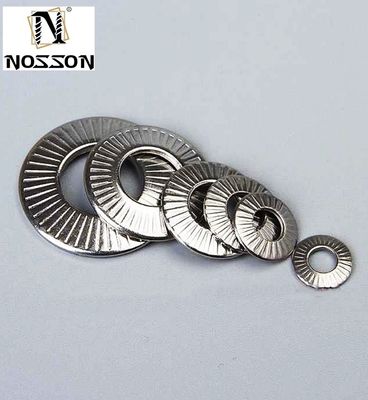 Applicazioni industriali M3-M30 SS304 Lavatrice a serratura a chiusura con denti esterni e standard ANSI/ASME