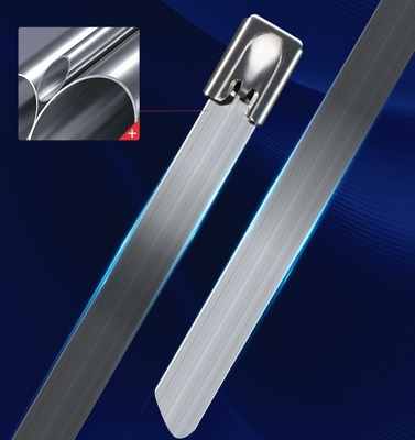 GB Standard Self-locking SS304/316 Cable Ties in acciaio inossidabile 4,6*300mm all'interno dell'ISO per la materia prima Fscat