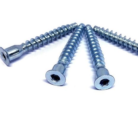 Screw di conferma standard DIN in acciaio metrico 6.3x50 per il collegamento del gabinetto