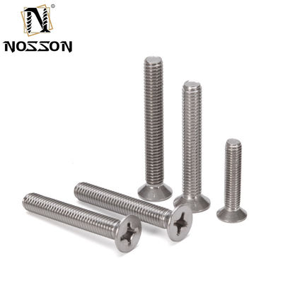 304 in acciaio inossidabile, in incrocio a croce, contro-affondata, vite a testa piatta con sistema di misurazione metrico e standard JIS