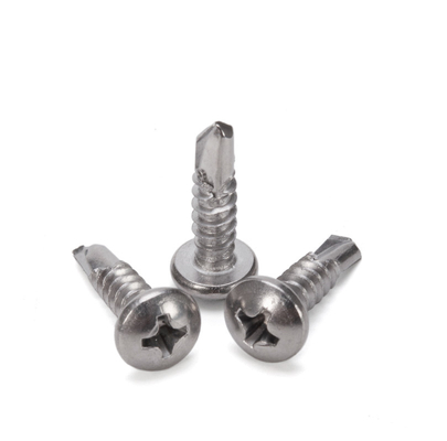 Metrica ST3.9 ST4.2 ST4.8 ST5.5 ST6.3 Vattone per tetti per edifici Galvanizzato Metallo Hex Head Tek Legno Vattone per trivellazione in acciaio inossidabile