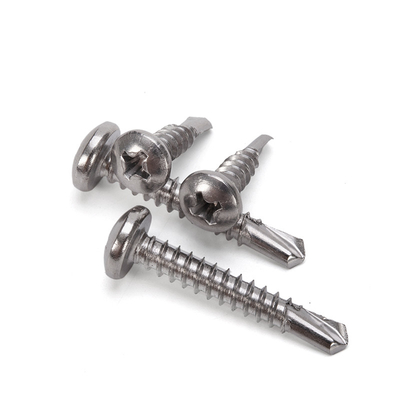 Metrica ST3.9 ST4.2 ST4.8 ST5.5 ST6.3 Vattone per tetti per edifici Galvanizzato Metallo Hex Head Tek Legno Vattone per trivellazione in acciaio inossidabile