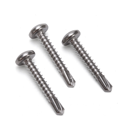 Metrica ST3.9 ST4.2 ST4.8 ST5.5 ST6.3 Vattone per tetti per edifici Galvanizzato Metallo Hex Head Tek Legno Vattone per trivellazione in acciaio inossidabile