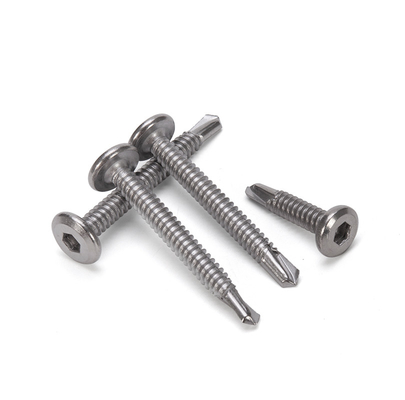 Capo anti-affondamento in ferro galvanizzato standard ISO Grado 8 vite auto-perforazione con finitura placcata in zinco in sistema di misurazione INCH
