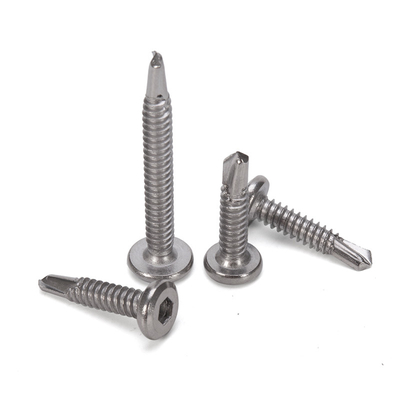 Capo anti-affondamento in ferro galvanizzato standard ISO Grado 8 vite auto-perforazione con finitura placcata in zinco in sistema di misurazione INCH