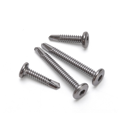 Capo anti-affondamento in ferro galvanizzato standard ISO Grado 8 vite auto-perforazione con finitura placcata in zinco in sistema di misurazione INCH