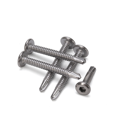 Capo anti-affondamento in ferro galvanizzato standard ISO Grado 8 vite auto-perforazione con finitura placcata in zinco in sistema di misurazione INCH