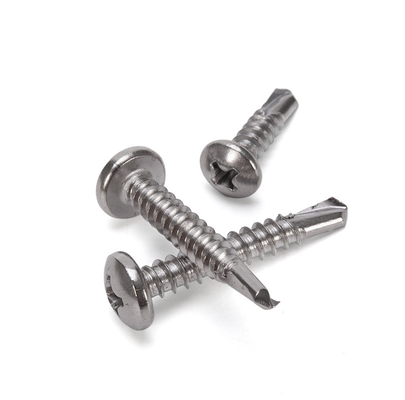 Acciaio INCH Sistema di misura Acciaio inossidabile Phillips Testa bottone Vattone auto-perforazione da Oukailuo con finitura zincata