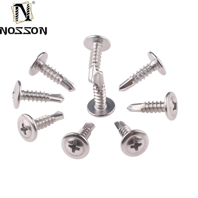 ST4.2 Sistema metrico di misurazione Acciaio al carbonio Dacromet Hex Head Screw auto-perforazione con flangia per la resistenza industriale