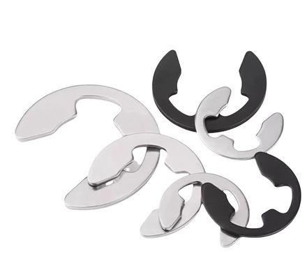 Applicazione sanitaria Cuneo stile anelli di ritenuta metrici Lavatrice per l'albero ZINC Finitura in acciaio inossidabile M4 M5 M6 DIN6799 E clip