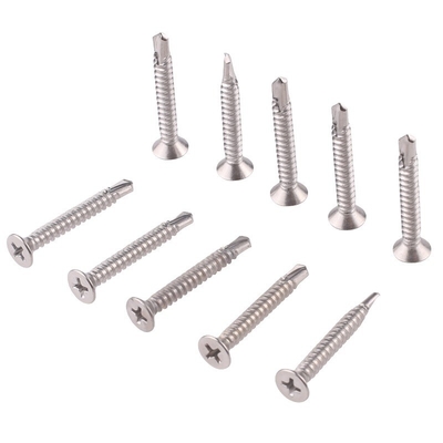 ST4.2 ST4.8 ST5.5 ST6.3 Matrice JIS standard per la trivellazione automatica con costole sotto la testa e prestazioni in acciaio inossidabile