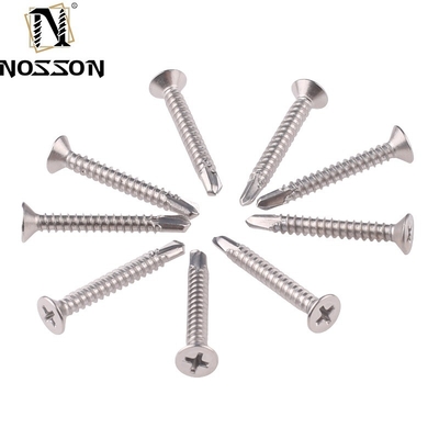 ST4.2 ST4.8 ST5.5 ST6.3 Matrice JIS standard per la trivellazione automatica con costole sotto la testa e prestazioni in acciaio inossidabile