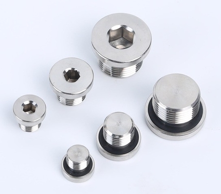 304 Stainless Steel Hex Oil Drain Plug con laringeal plug