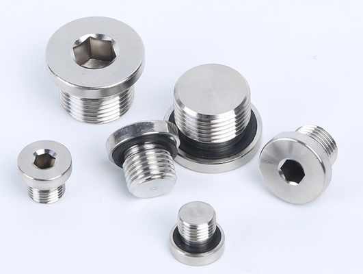 304 Stainless Steel Hex Oil Drain Plug con laringeal plug
