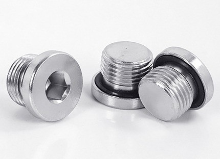 304 Stainless Steel Hex Oil Drain Plug con laringeal plug