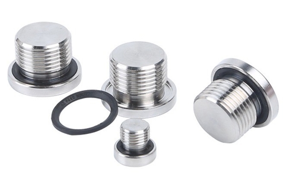 304 Stainless Steel Hex Oil Drain Plug con laringeal plug