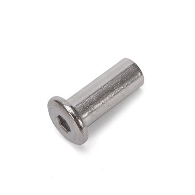 Acciaio inossidabile metrico A2 A4 Controffuso Testa piatta Sottofondo esessuale Connettore per mobili Sleeve Barrel Nut per mobili