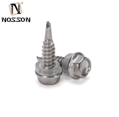 5/16 M8 Galvanizzato Hex Head Self Drilling Roofing Screws Metric in acciaio inossidabile Tek Screws con lavatrice di gomma per il tetto