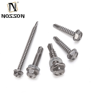 Metrica HEX testa di acciaio inossidabile per auto-perforazione per il tetto di vite 4.2 4.8 5.5 6.3 per INCH sistema di misurazione in industria
