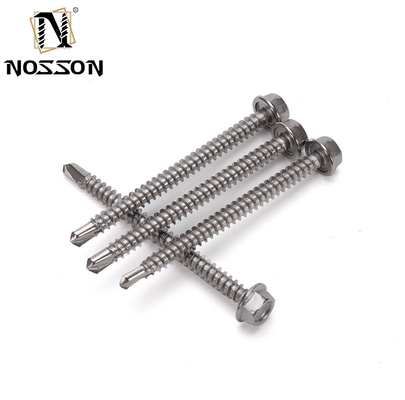 Metrica HEX testa di acciaio inossidabile per auto-perforazione per il tetto di vite 4.2 4.8 5.5 6.3 per INCH sistema di misurazione in industria
