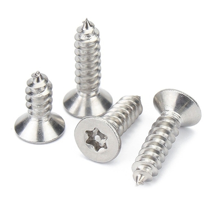 Finitura piana M5 M6 M8 Metrica Micro in acciaio inossidabile Galvanizzato Croce Concreto Piatta Testa In legno Tetti di auto Tapping viti