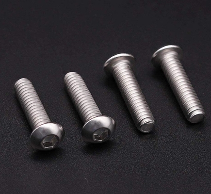 Sistema di misurazione metrico 1/4-20 x 1 pollice di acciaio inossidabile Pan Head Socket Cap Bolts viti 18-8 304 Grade Allen Hex Drive