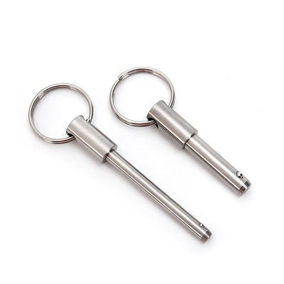 Pin di blocco a sfera di acciaio inossidabile in argento a molla per spedizioni aeree e soluzioni di personalizzazione professionali