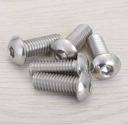 1/4-20 x 3/8 pollici Testa bottone presa cappuccio bulloni viti Allen vite Metrica
