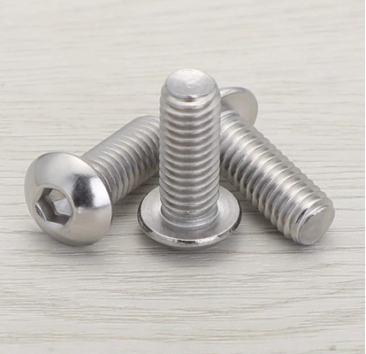 1/4-20 x 3/8 pollici Testa bottone presa cappuccio bulloni viti Allen vite Metrica