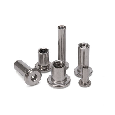 Sistema di misurazione metrica per l'industria pesante Acciaio inossidabile Acciaio carbonio Mobili a presa esadeca di connessione Insert Nut Sleeve Barrel Nut Free Sample