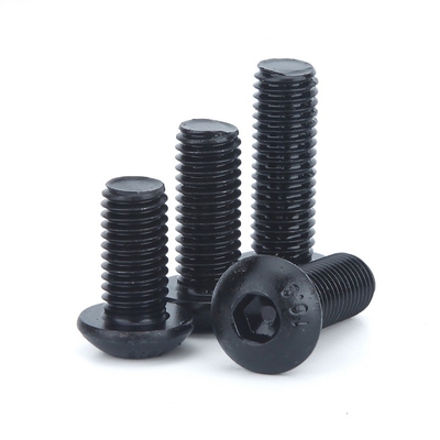 ISO Standard Pan Head 1/4-20*1/2 pollici Grade 12.9 Black Hexagon Socket Screw con filo pieno e hexagon drive
