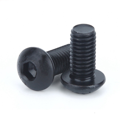 ISO Standard Pan Head 1/4-20*1/2 pollici Grade 12.9 Black Hexagon Socket Screw con filo pieno e hexagon drive