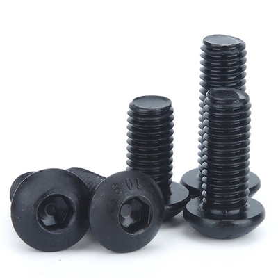 ISO Standard Pan Head 1/4-20*1/2 pollici Grade 12.9 Black Hexagon Socket Screw con filo pieno e hexagon drive