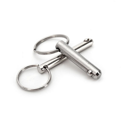 Plunger a filo a spillo con finitura luminosa in acciaio inossidabile a sblocco a sfera a rilascio rapido Pin e maniglia ergonomica del pulsante