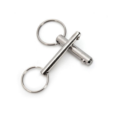 Plunger a filo a spillo con finitura luminosa in acciaio inossidabile a sblocco a sfera a rilascio rapido Pin e maniglia ergonomica del pulsante