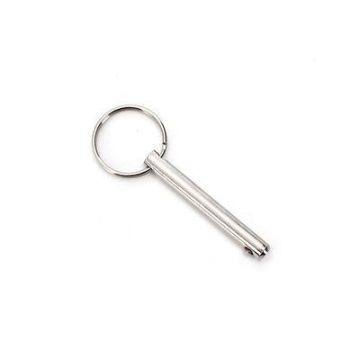 Plunger a filo a spillo con finitura luminosa in acciaio inossidabile a sblocco a sfera a rilascio rapido Pin e maniglia ergonomica del pulsante