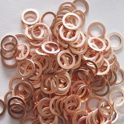Lavatrice a cuscinetto di rame piatto M3 M4 M5 M6 M8 M10 M12 M14 M16 M18 M20 M22 M24 M27 M30 per materiali di sigillamento
