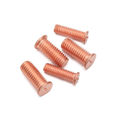 Finitura luminosa non rivestita JIS Standard Acciaio al carbonio Rame Placcata Stallone Saldatura bullone per vetro di saldatura in acciaio inossidabile