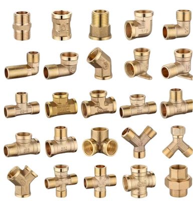Supporto personalizzato OEM 1/2"-2" Equal Brass Tube Fitting Tee per tubi d'acqua resistenti alla corrosione e raccordi in rame